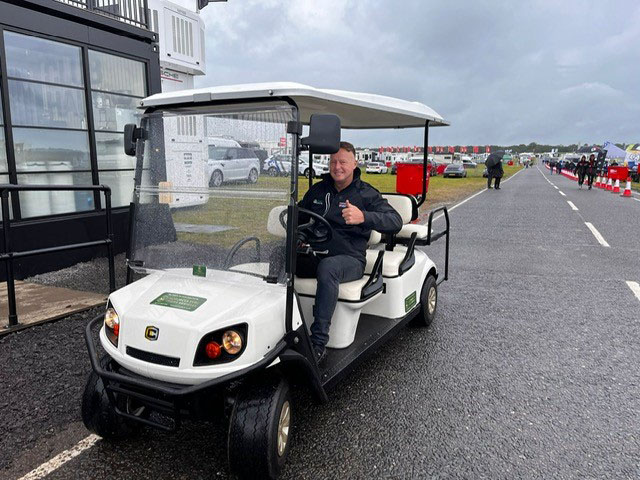 Buggy to transport guests at event